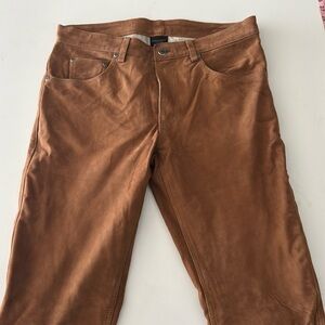 Custom suede pants